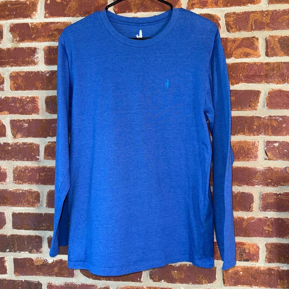 Johnnie-O‎ long sleeved blue space dyed T-shirt medium